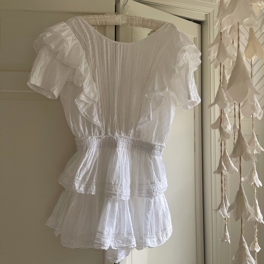 Love shack fancy Natasha dress white- XS